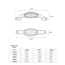 Arcana Arc Cup Pull – Ceramic drawer handle — view 8