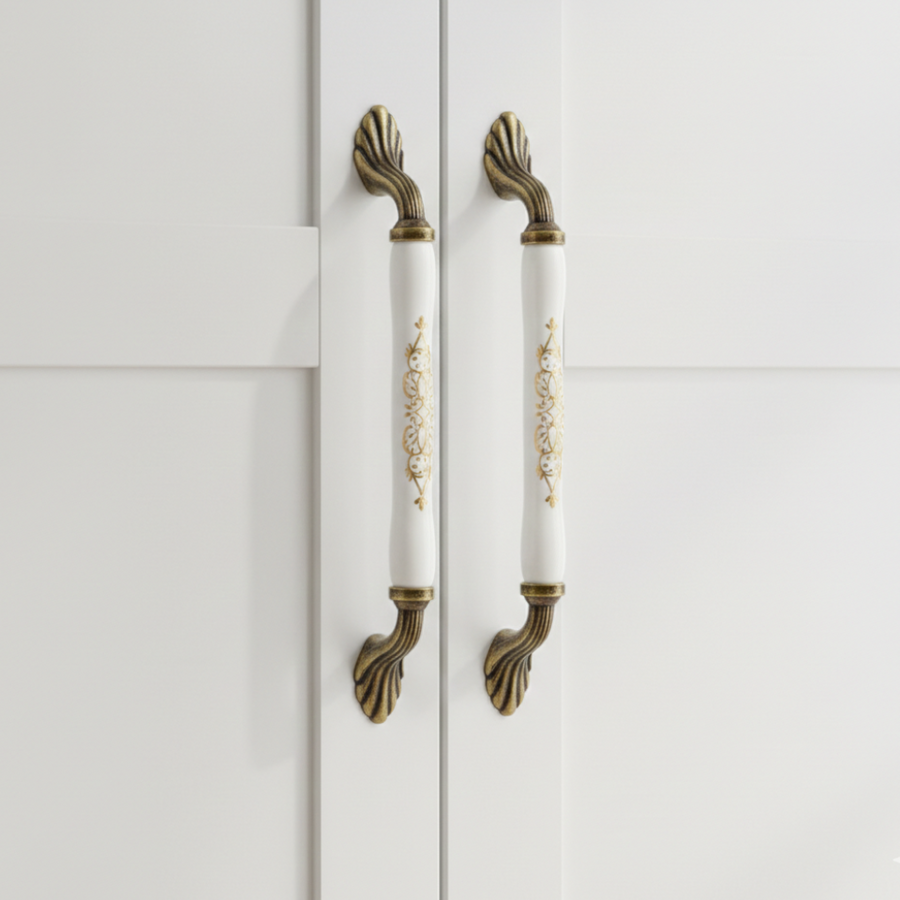 Verona Dome Compact Handle – ceramic drawer handle, view 3