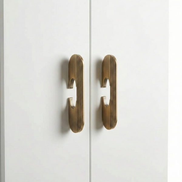 Satin Slim Wardrobe Handle in Rose Gold