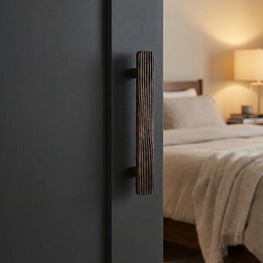 Natural Solid Brass Door Handle IV – Brass handles — view 4