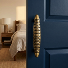 Oval Solid Brass Cabinet Handle – Brass wardrobe handles — view 4