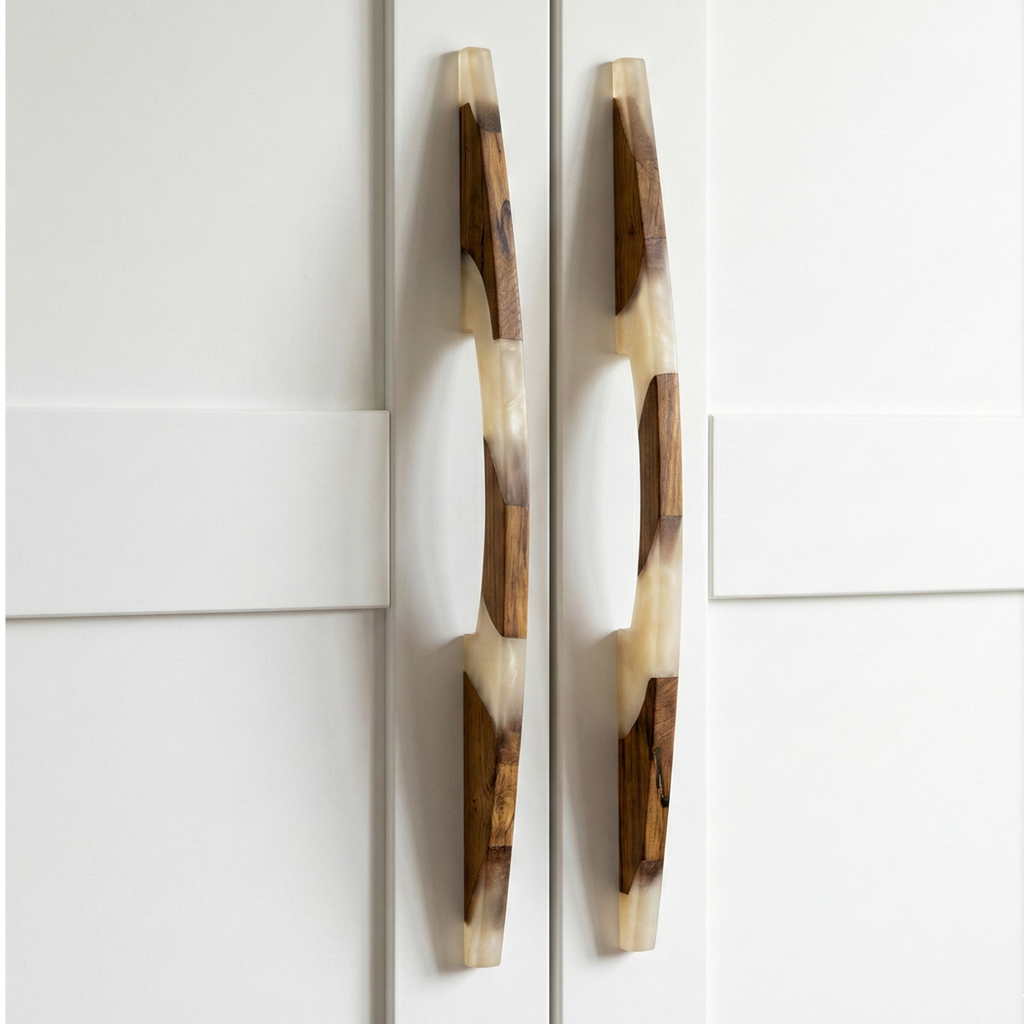 Resin Inlay Linear Handle – Wood Resin Long handles