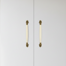 Barolo Fluted Bar Handle – Ceramic drawer handle — view 2