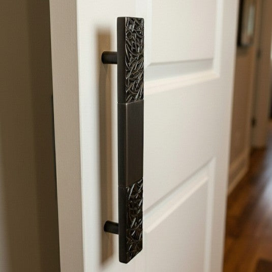 Galaxy Sculpted Brass Door Handle – Brass handles — view 3