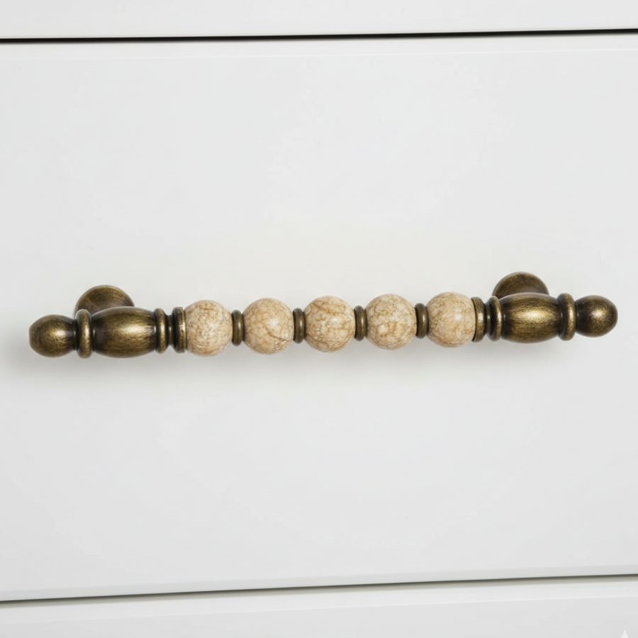 Odessa Globe Bar Handle – ceramic drawer handle, view 4