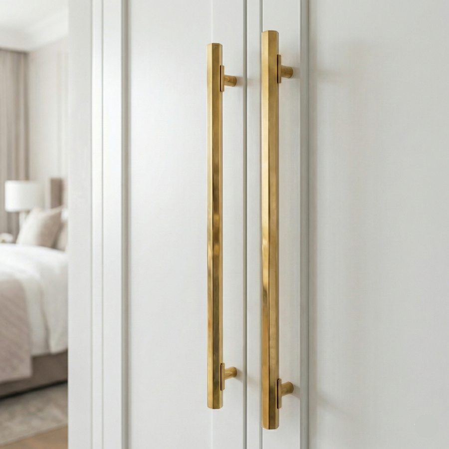 Duo-Gloss Wardrobe Handle – aluminium wardrobe handle, view 2