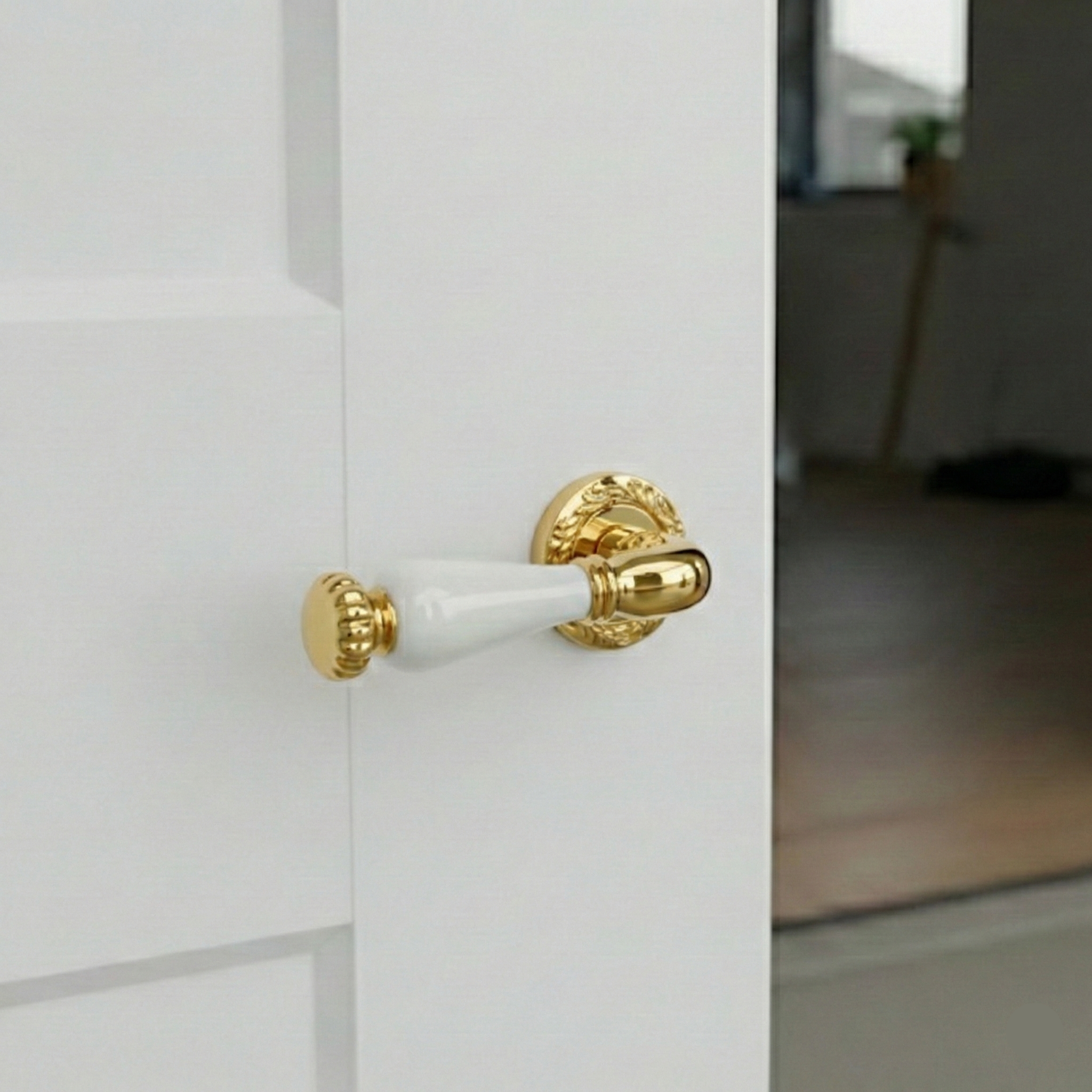 Galleria Ceramic Lever Mortise Set – Ceramic Mortise Handles