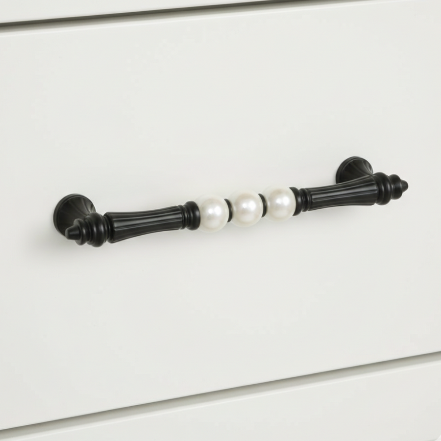 Bellora Curved Dome Bar Handle – Ceramic drawer handle — view 3