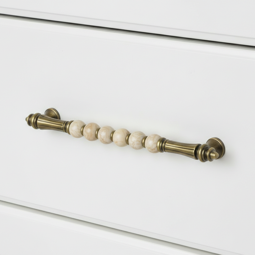 Bellora Curved Dome Bar Handle – Ceramic drawer handle — view 5