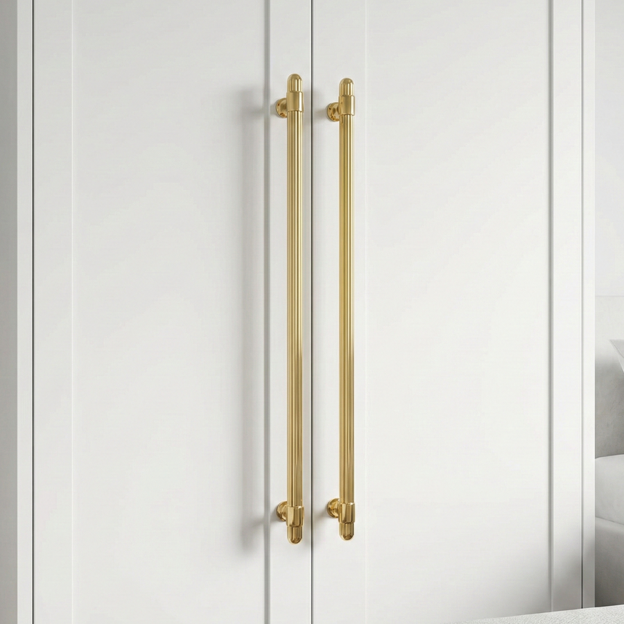 Linea T-Bar Cabinet Handle – Zinc drawer handle — view 3