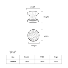 Duotone Disc Knob – Ceramic Knob — view 5