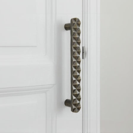 Natural Solid Brass Door Handle V – Brass handles — view 2