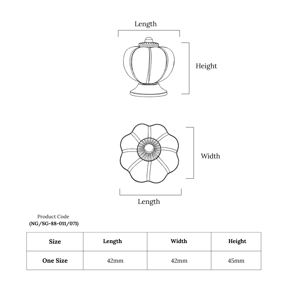 Classic Oval Duo Knob – Ceramic Knob