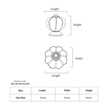 Classic Oval Duo Knob – Ceramic Knob — view 7