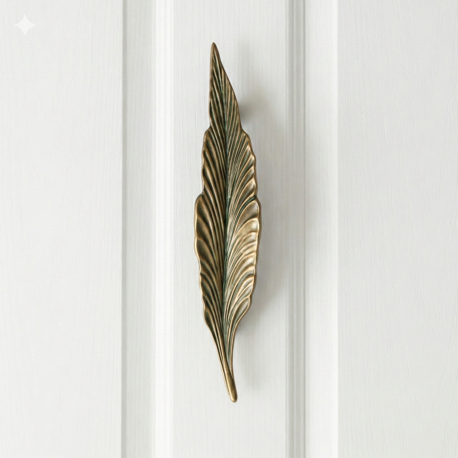 Monolith Zinc Door Handle – zinc long handle, view 2