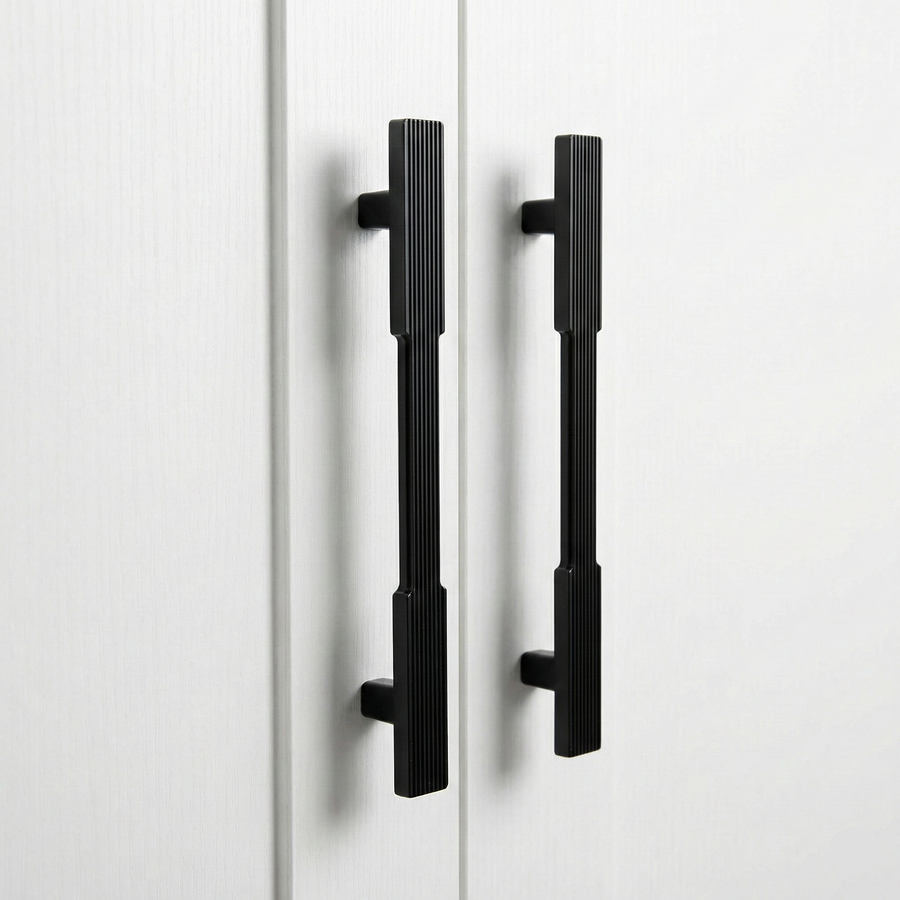Smoky Duo Long Handle in Smoky Black + Black Nickel – aluminium long handle