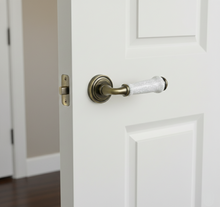 Nocturne Cracked Mortise Set – Ceramic Mortise Handles — view 2
