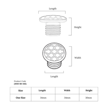 Luna Disc Dome Knob – Ceramic Knob — view 3
