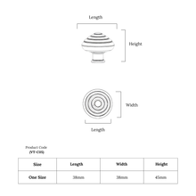 Stack Disc Vivid Knob – Ceramic Knob — view 12