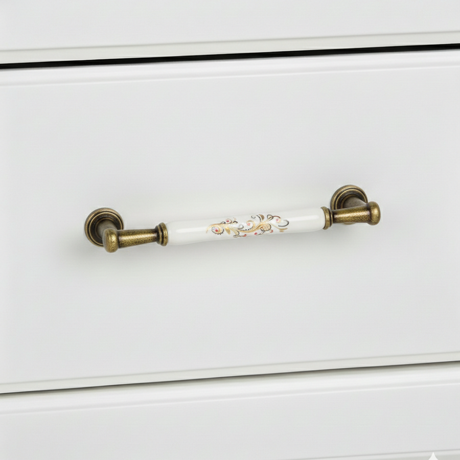Palazzo Oval Bar Handle – Ceramic drawer handle — view 2