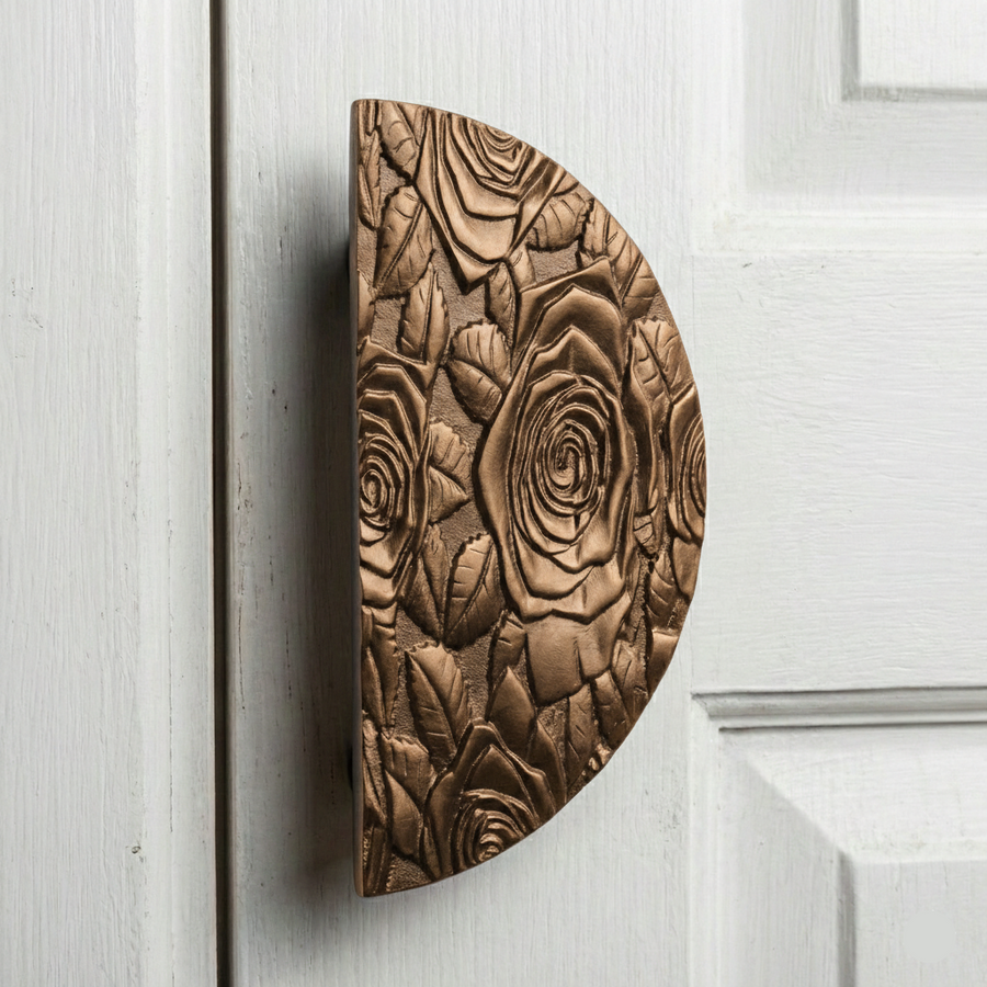 Grand Solid Brass Door Handle – brass long handle, view 4
