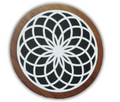 Mandala Carved Disc Knob – Wood Resin Knob