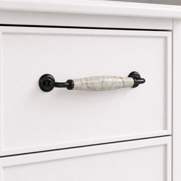 Promenade Dome Bar Handle – Ceramic drawer handle — alternate view