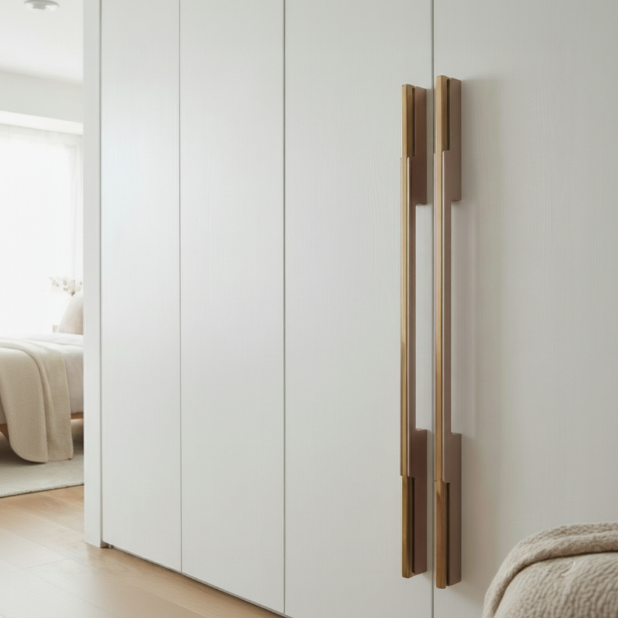 Smoky Dual-Tone Wardrobe Handle – aluminium wardrobe handle, view 2