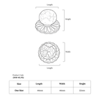 Lotus Crackle Globe Knob – Ceramic Knob