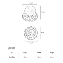 Lotus Crackle Globe Knob – Ceramic Knob — view 6