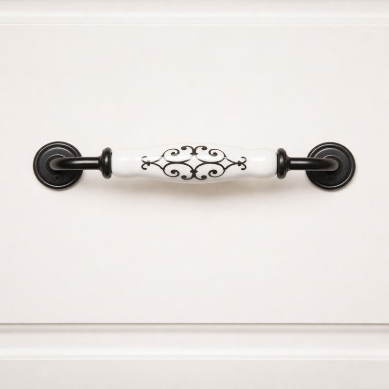 Siena Slim Oval Handle – Ceramic drawer handle