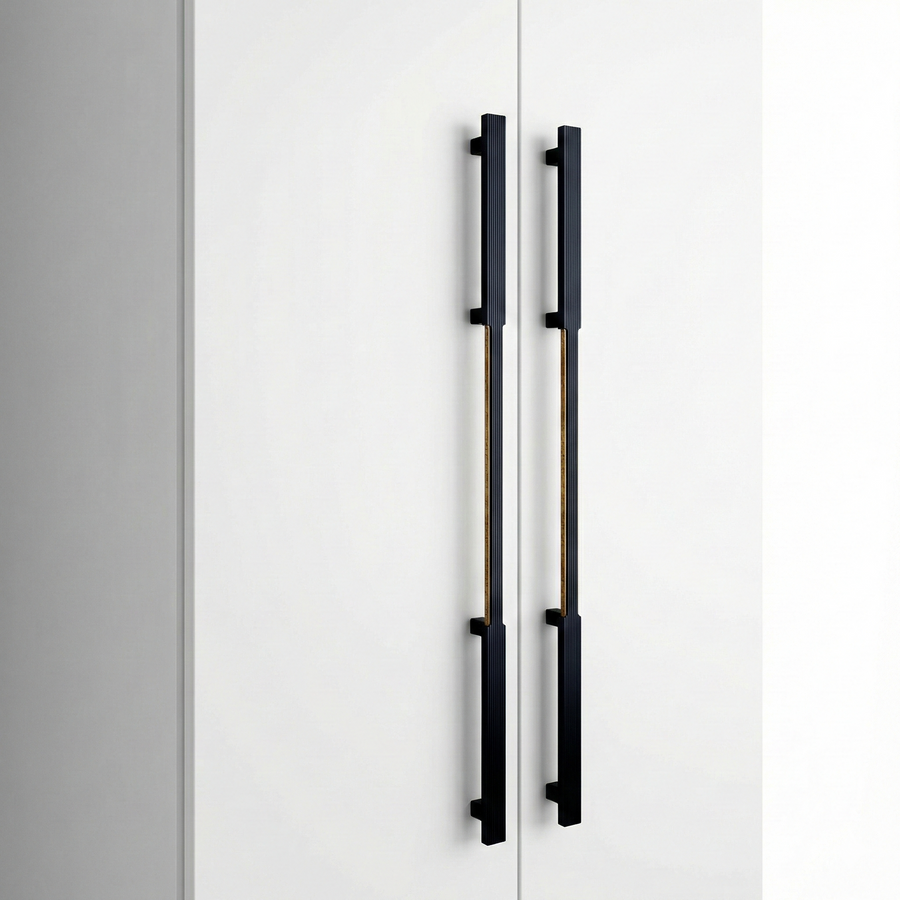 Smoky Duo Long Handle in Smoky Black + PVD Rose Gold – aluminium long handle