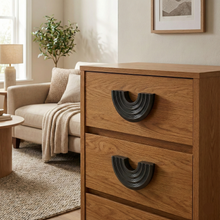 Semi-Circle Solid Brass Pull – Brass wardrobe handles — view 2
