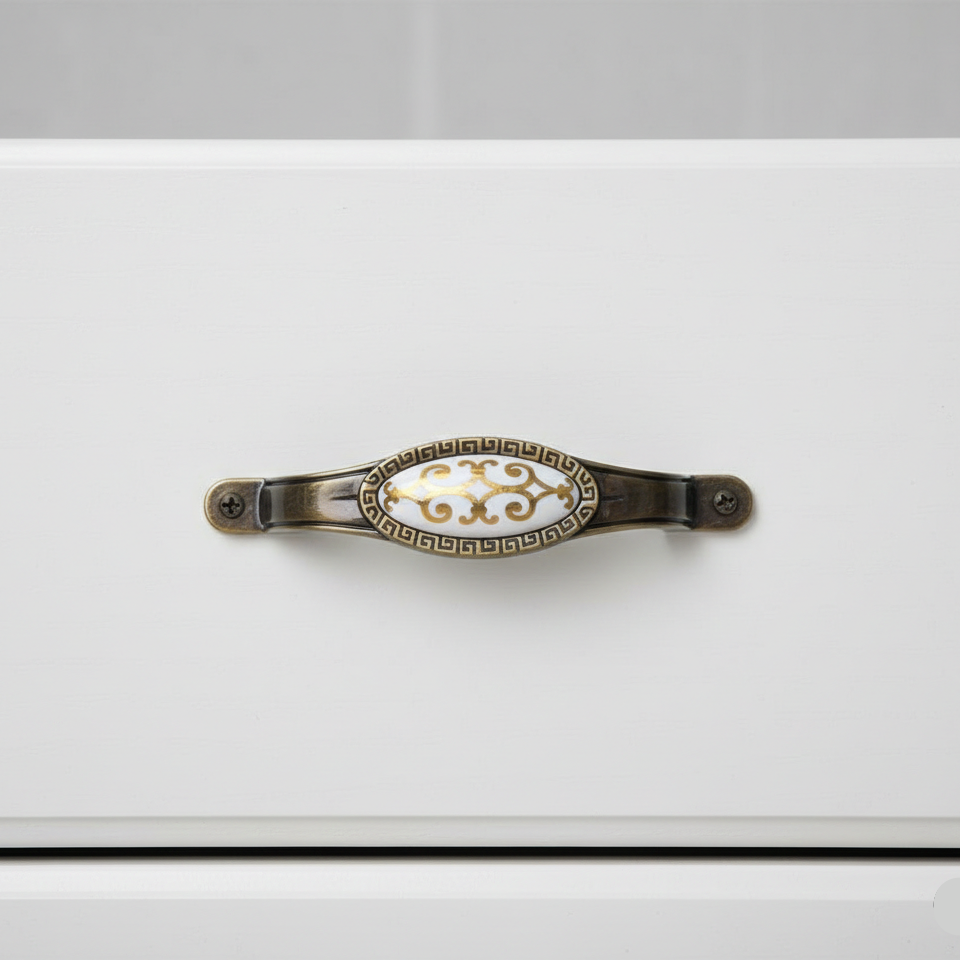 Arcana Arc Cup Pull – Ceramic drawer handle