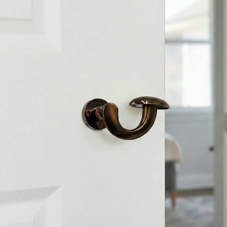 Vega Duo-Finish Mortise Set in Matte Rose Gold + PVD Rose Gold – mortise door handle