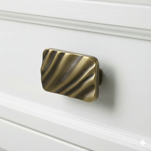 Slim Rectangular Knob – Zinc Knob — alternate view