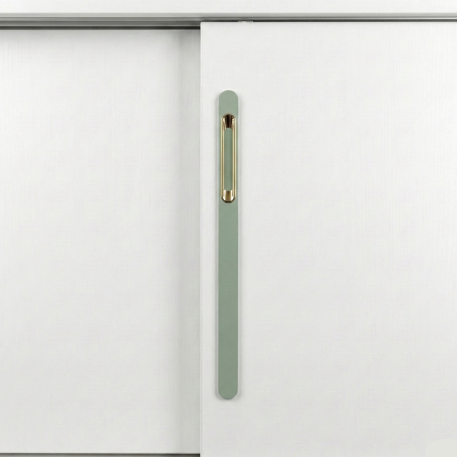 Cascade Slim Landscape Handle in Smoky Black + PVD Rose Gold – aluminium long handle