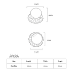 Petal Drift Dome Knob – Ceramic Knob