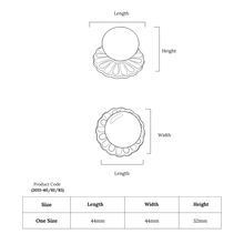 Petal Drift Dome Knob – Ceramic Knob — view 9
