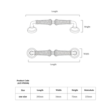 Nocturne Plate Lever Mortise Set – Ceramic Pull Handles — view 4