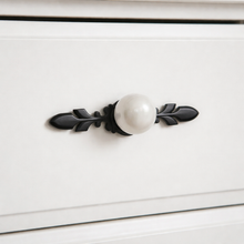 Verdana Leaf Globe Knob – Ceramic Knob — view 2