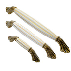 Barolo Fluted Bar Handle – Ceramic drawer handle