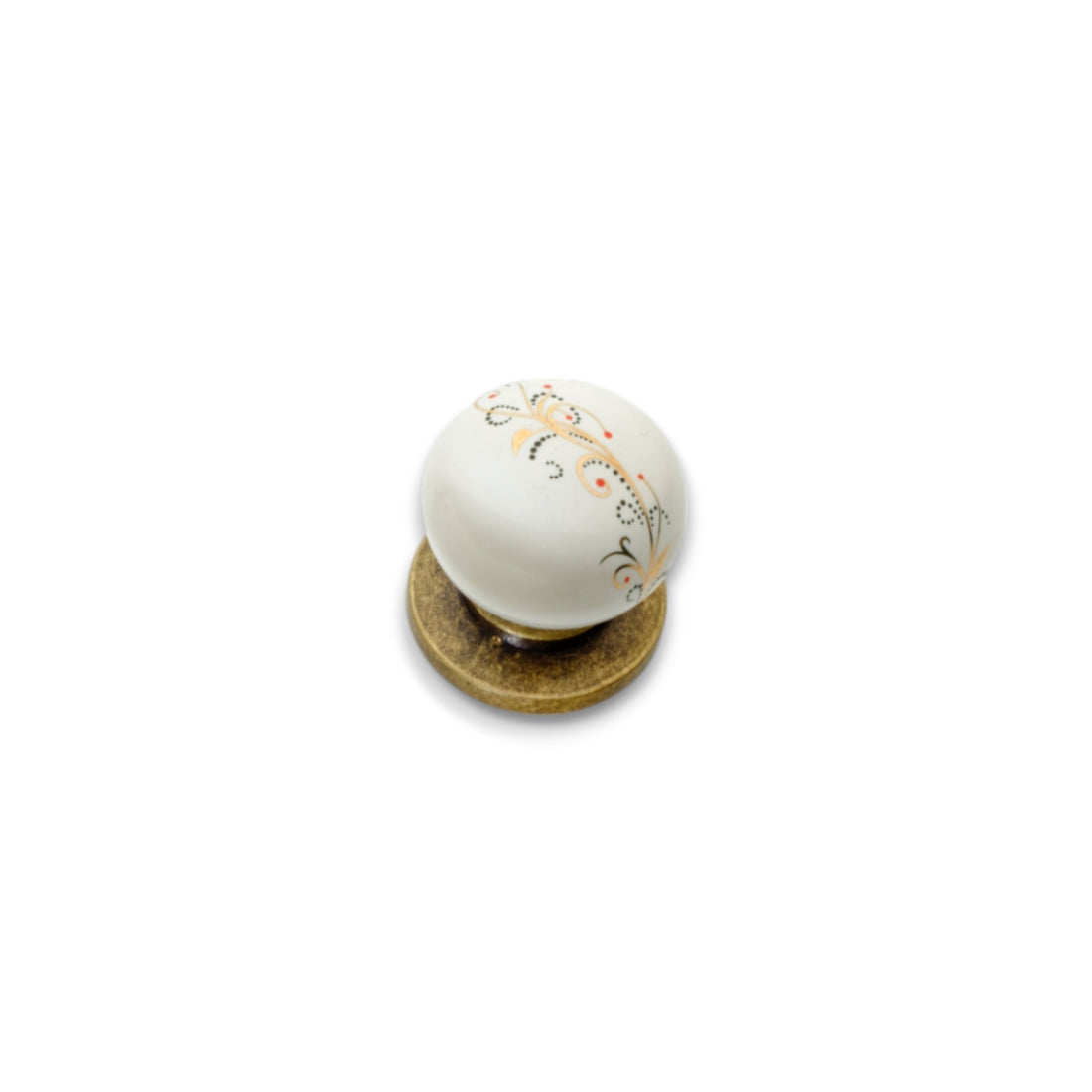 Ivory Disc Dome Knob – Ceramic Knob