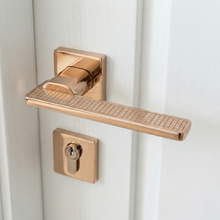 Nickel Rose Lever Mortise Set – Mortise Handles — view 2