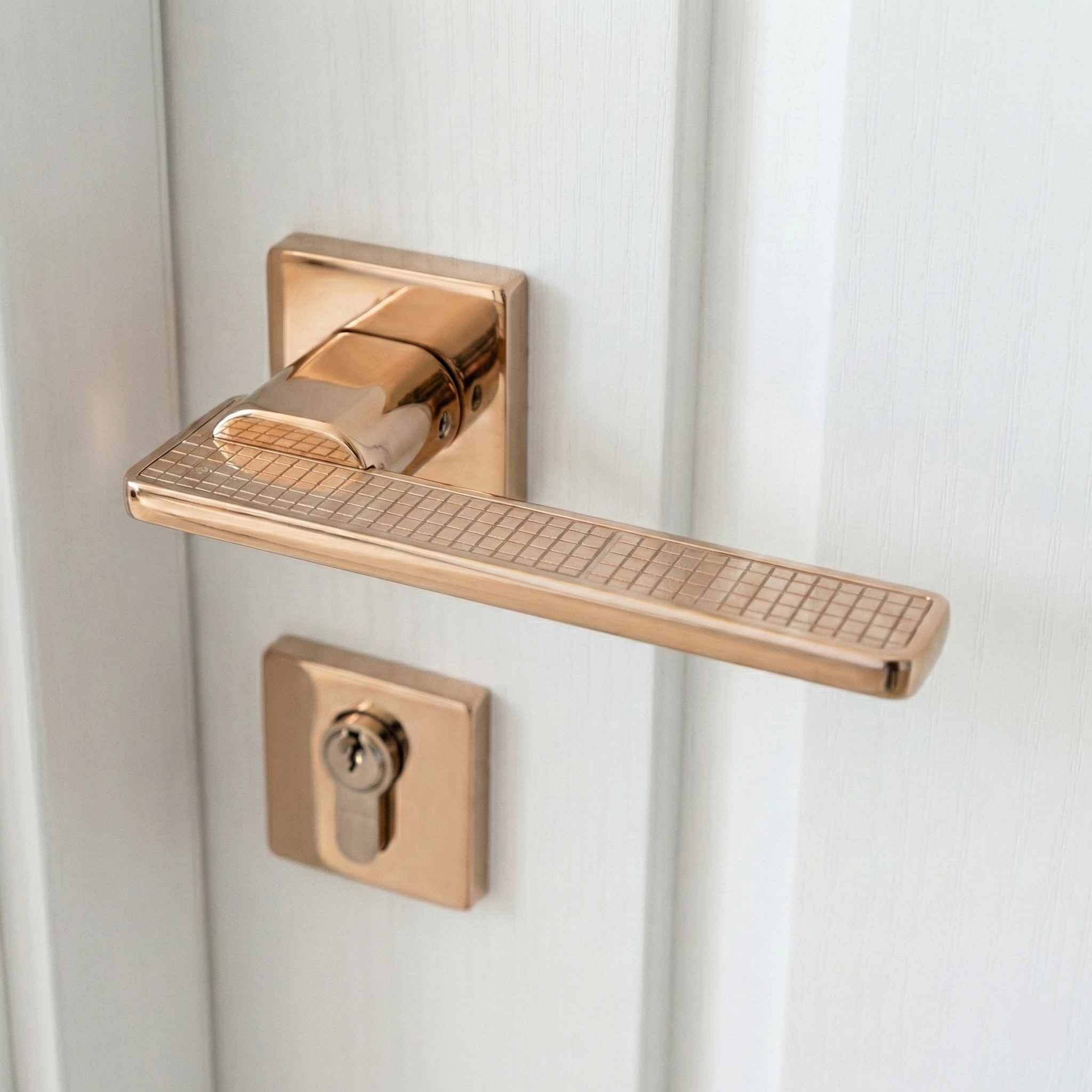 Nickel Rose Lever Mortise Set – Mortise Handles