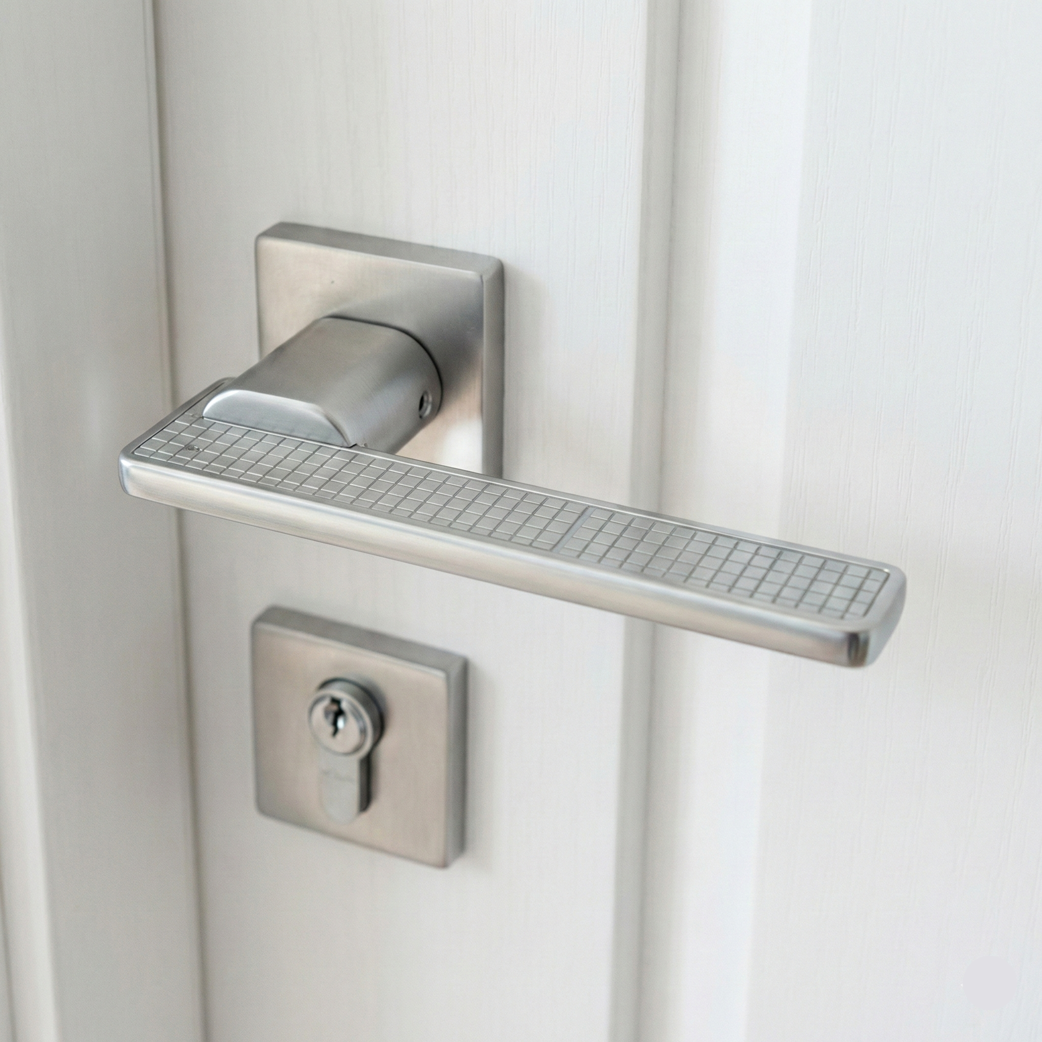 Nickel Rose Lever Mortise Set – Mortise Handles