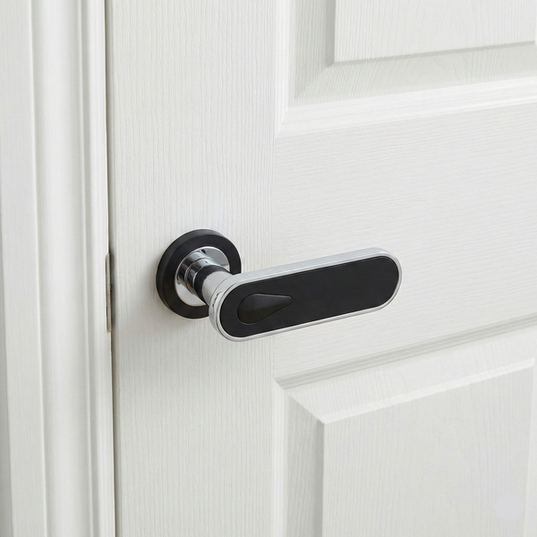 Twilight Arc Mortise Set in Matte Black