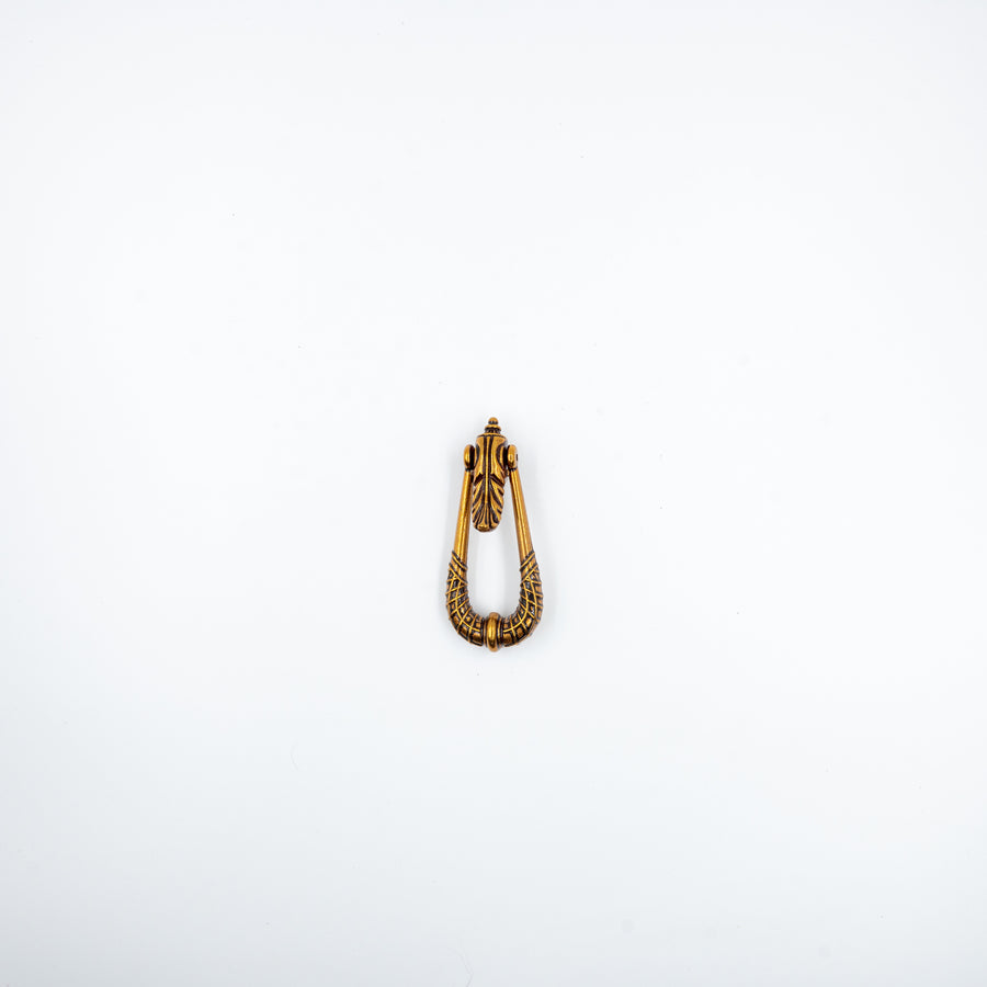 Minoan Ornate Drop Pull – zinc drop handle, view 4