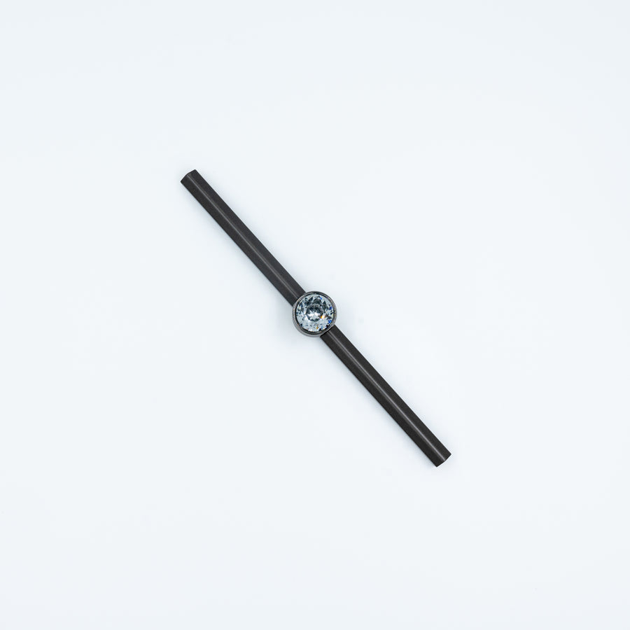 Riva Grooved Long Handle in Matte Grey – aluminium long handle