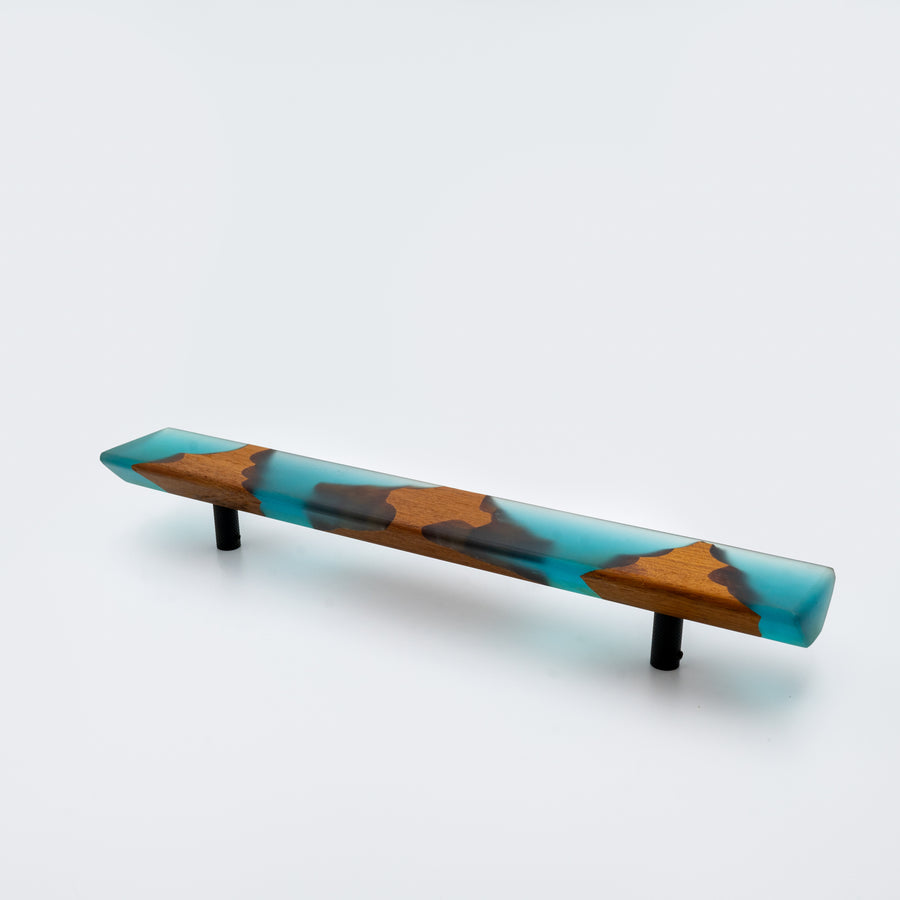 Aqua Wood Resin Door Handle – Wood Resin Long handles — view 4